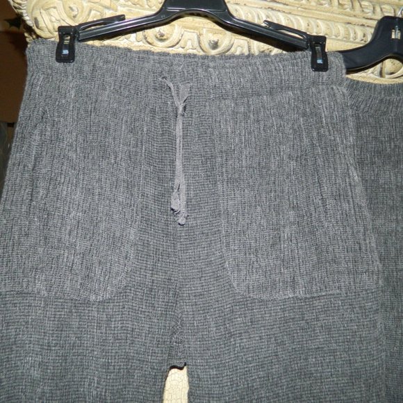 Zara Trafaluc 2 pc Jogger Set Raw Hem Textured Size S/L (II-17) - Picture 2 of 6